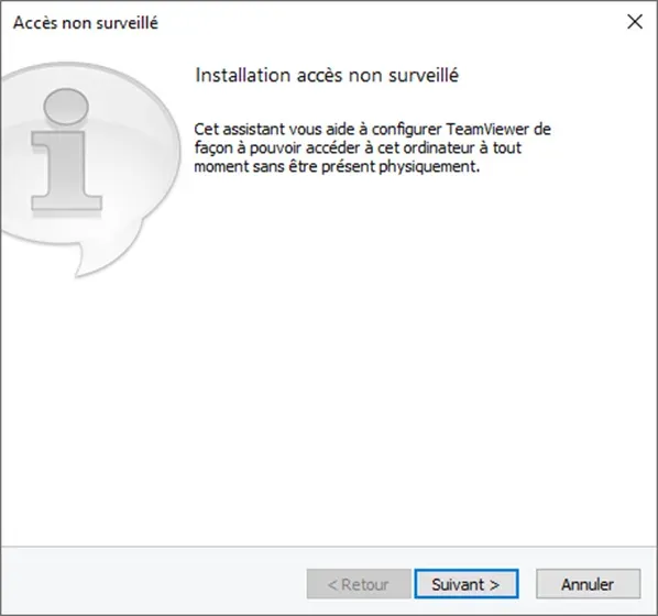Accès permanent ou semi-permanent étape 3